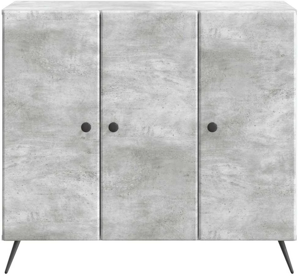 Kabalas Betono pilka 89 x 34,5 x 80 cm Apdirbta mediena