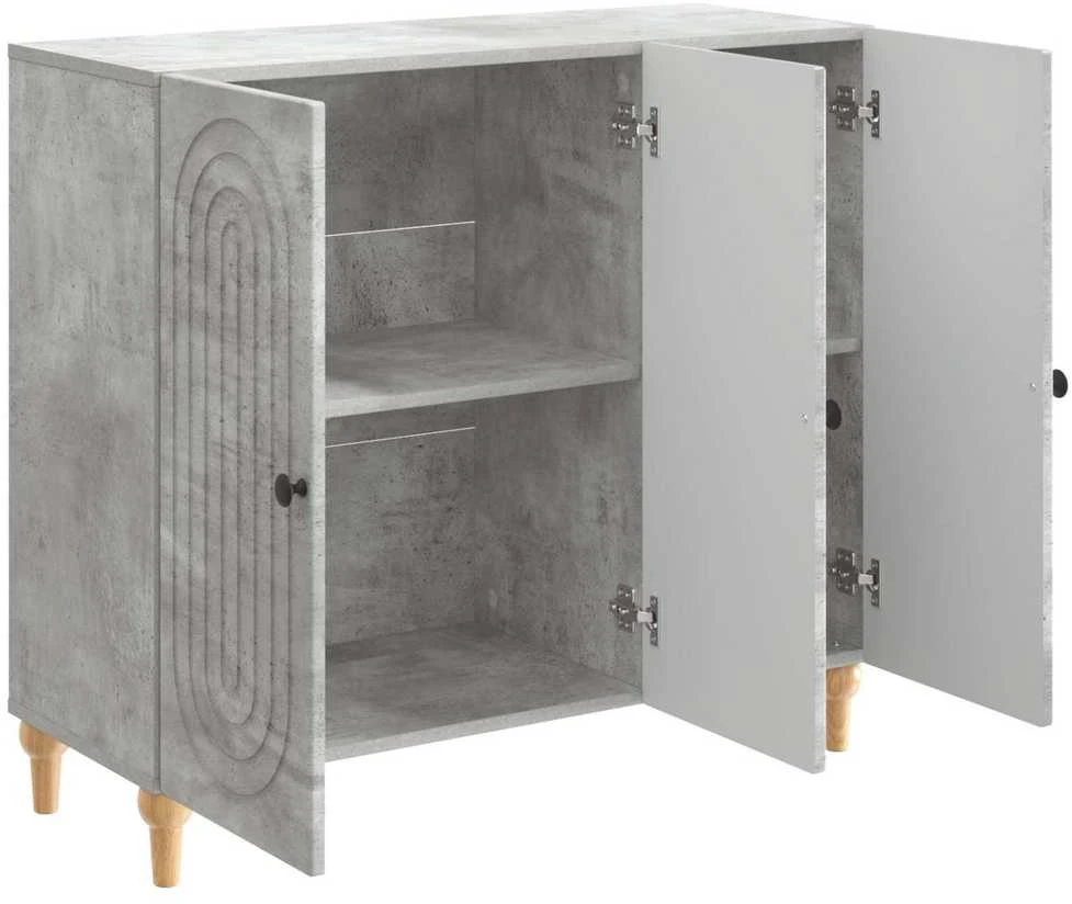 Kabalas Betono pilka 89 x 34,5 x 80 cm Apdirbta mediena