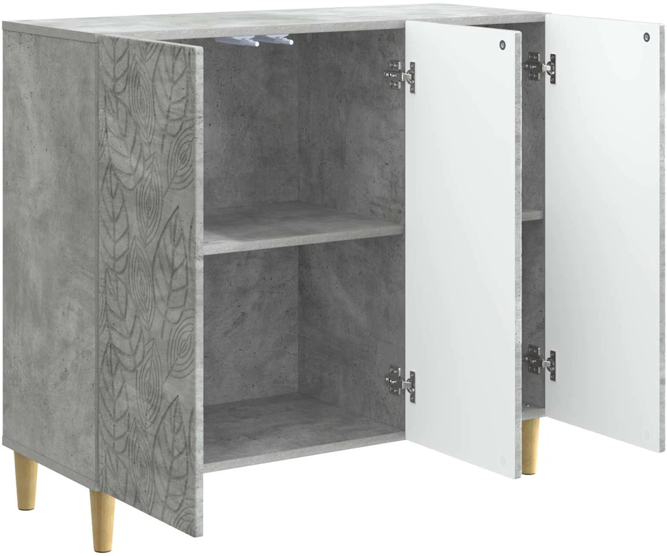 Kabalas Betono pilka 89 x 34,5 x 80 cm Apdirbta mediena