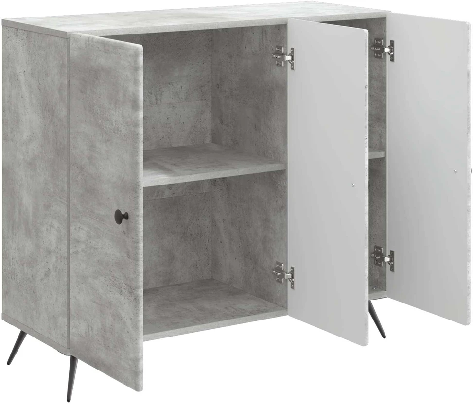 Kabalas Betono pilka 89 x 34,5 x 80 cm Apdirbta mediena