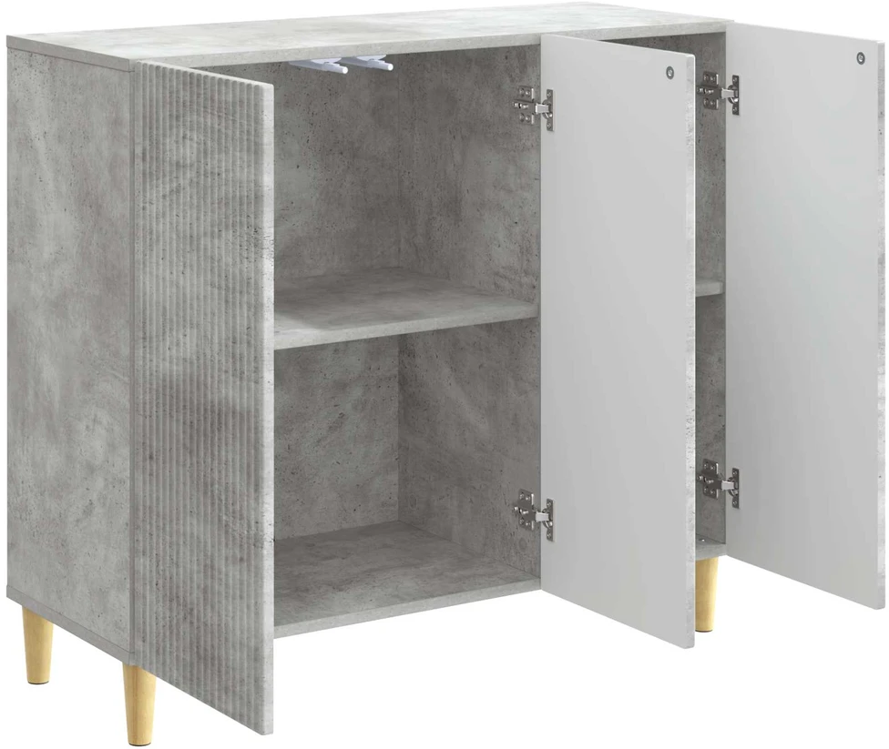 Kabalas Betono pilka 89 x 34,5 x 80 cm Apdirbta mediena