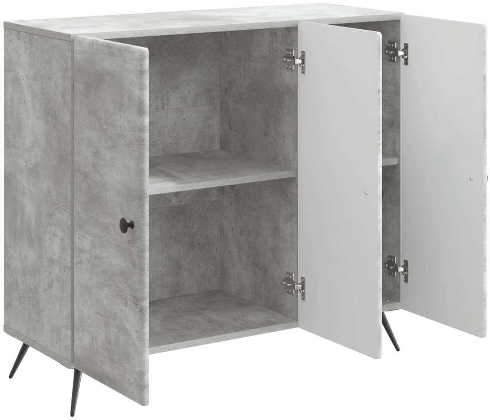 Kabalas Betono pilka 89 x 34,5 x 80 cm Apdirbta mediena