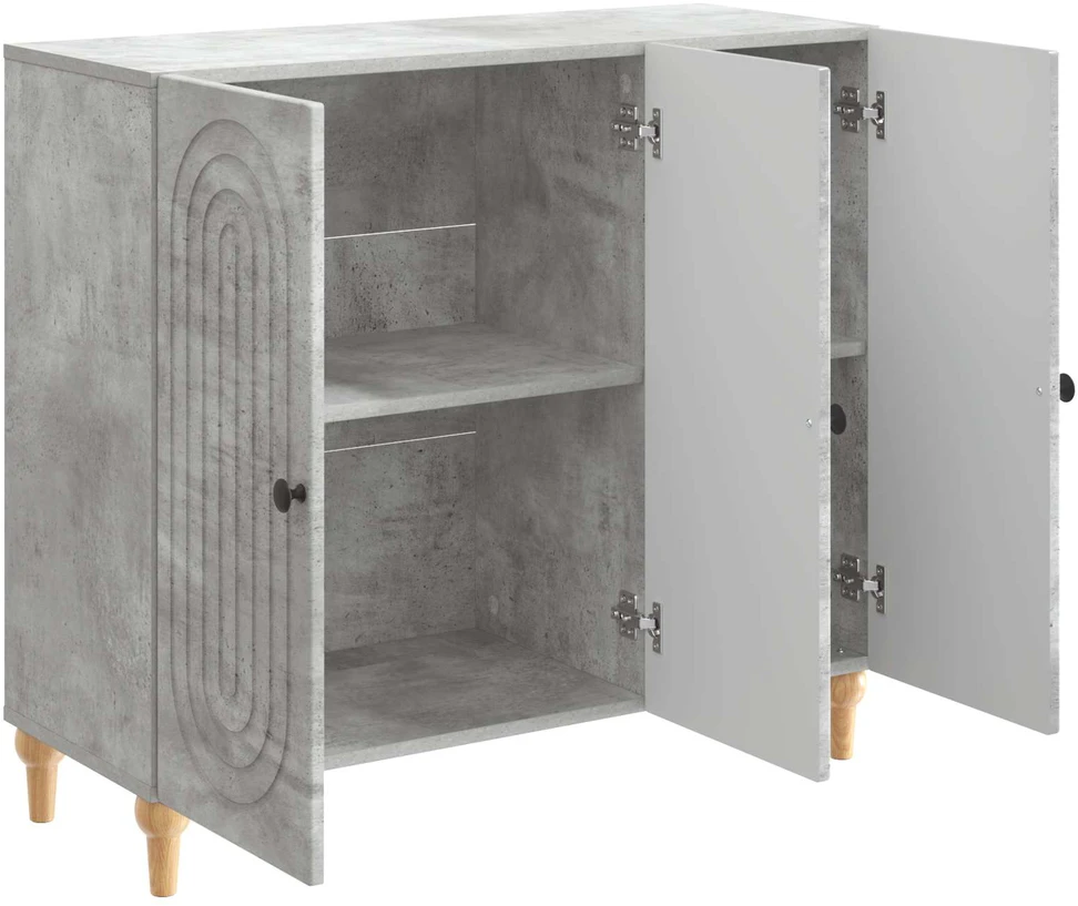 Kabalas Betono pilka 89 x 34,5 x 80 cm Apdirbta mediena