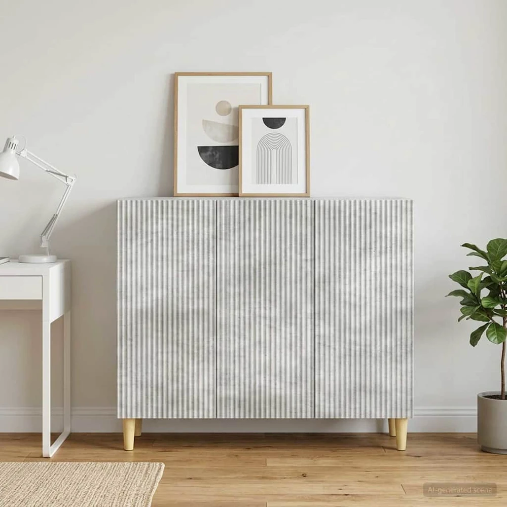 Kabalas Betono pilka 89 x 34,5 x 80 cm Apdirbta mediena