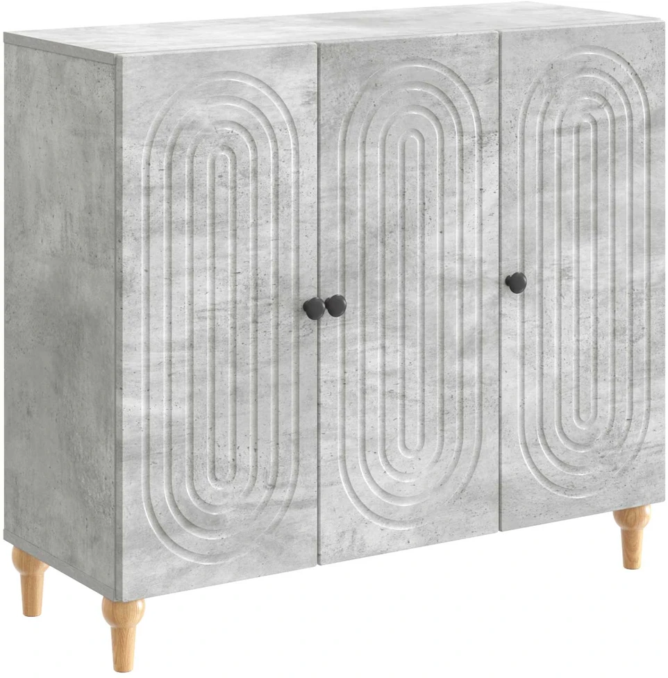 Kabalas Betono pilka 89 x 34,5 x 80 cm Apdirbta mediena