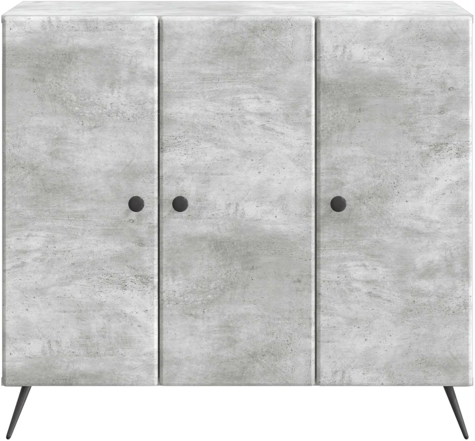 Kabalas Betono pilka 89 x 34,5 x 80 cm Apdirbta mediena