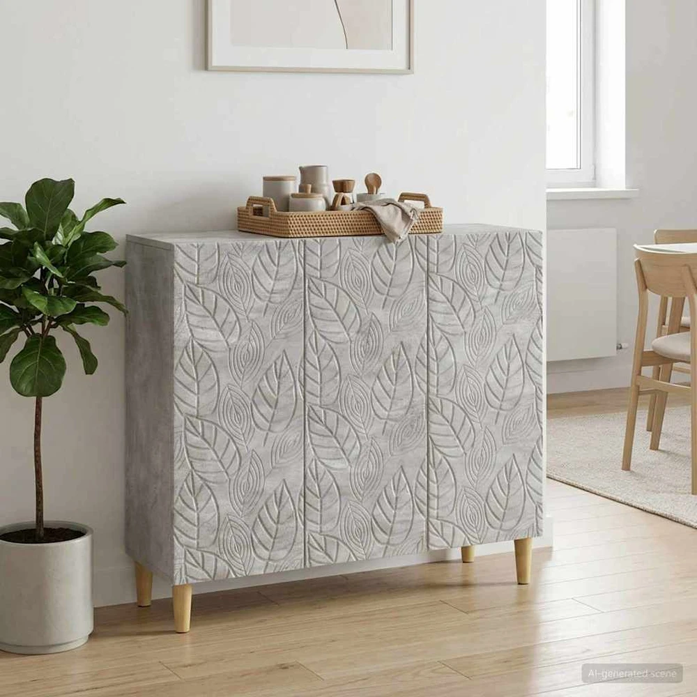 Kabalas Betono pilka 89 x 34,5 x 80 cm Apdirbta mediena