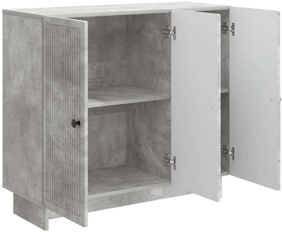 Kabalas Betono pilka 89 x 34,5 x 80 cm Apdirbta mediena