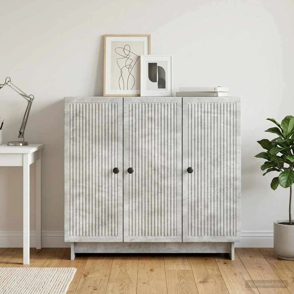 Kabalas Betono pilka 89 x 34,5 x 80 cm Apdirbta mediena