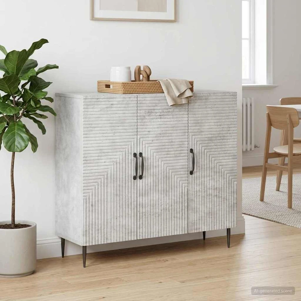 Kabalas Betono pilka 89 x 34,5 x 80 cm Apdirbta mediena