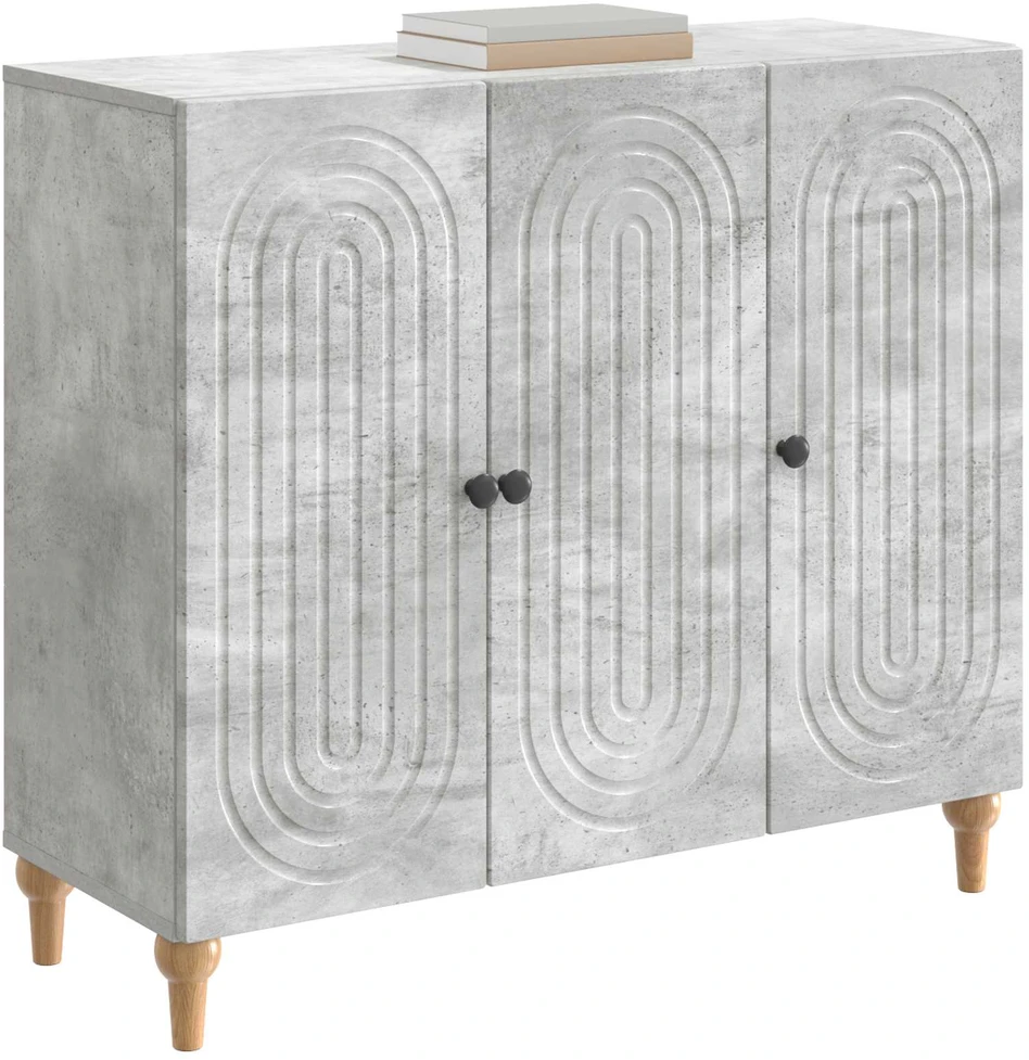 Kabalas Betono pilka 89 x 34,5 x 80 cm Apdirbta mediena