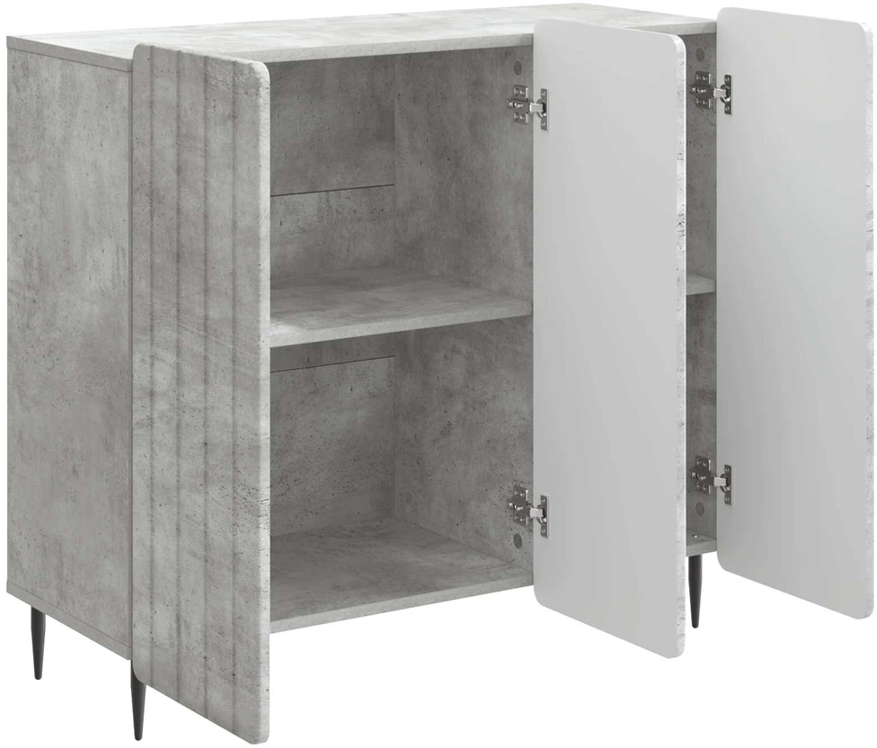 Kabalas Betono pilka 89 x 34,5 x 82 cm Apdirbta mediena