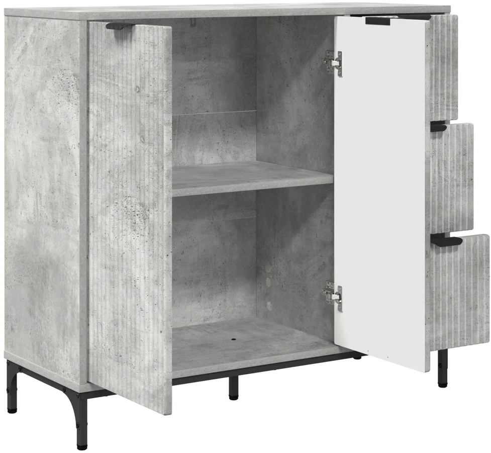 Kabalas Betono pilka 89,5 x 33 x 82 cm Apdirbta mediena
