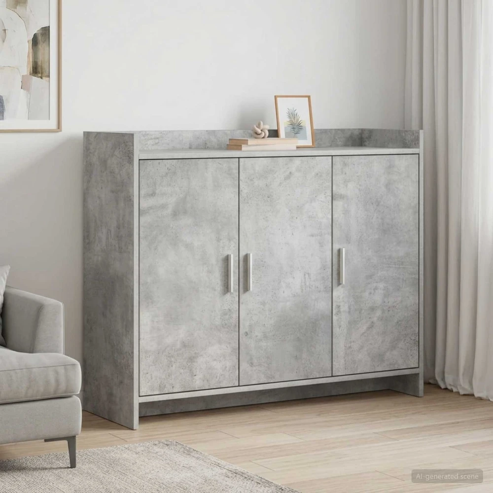 Kabalas Betono pilka 98,5 x 33 x 80 cm Apdirbta mediena