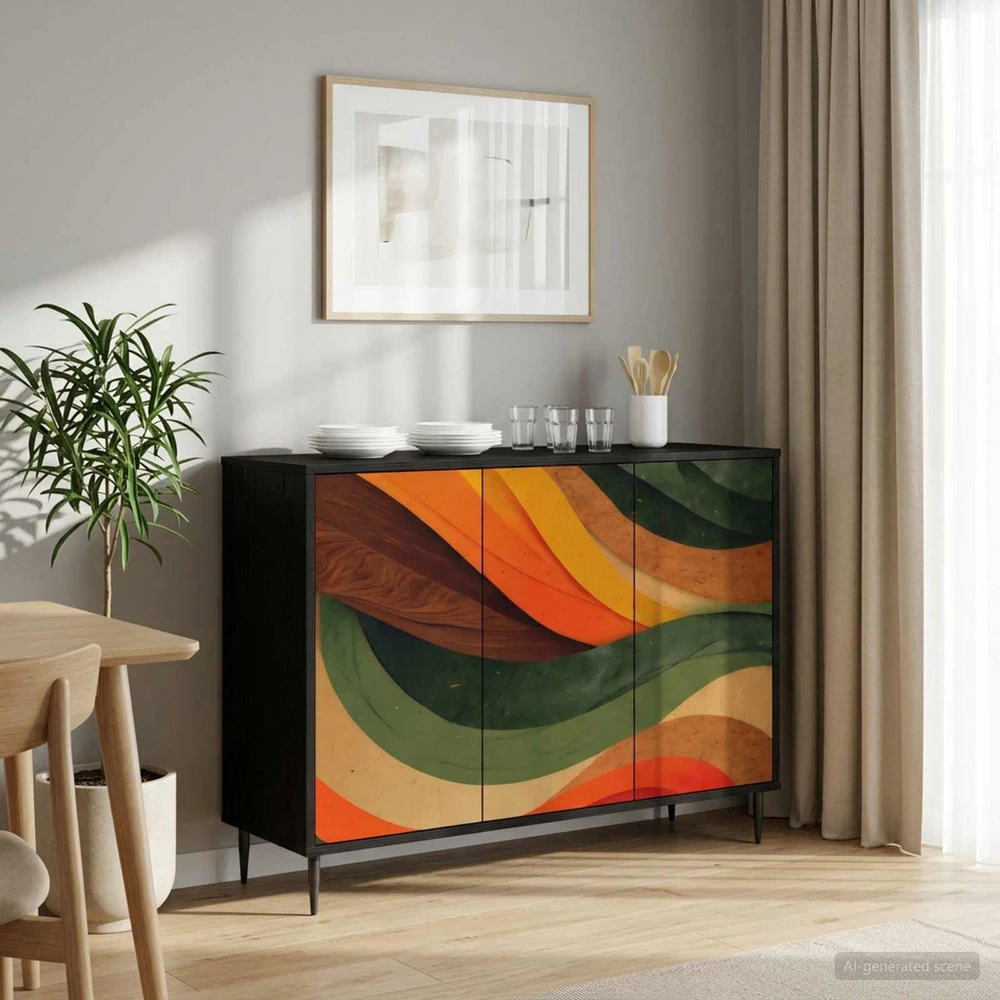 Kabalas BONN Juodojo ąžuolo 102 x 33 x 76 cm Apdirbta mediena