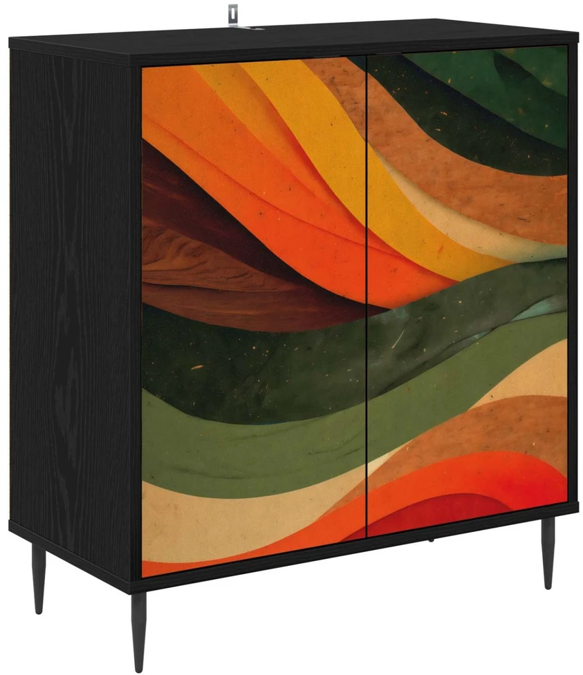 Kabalas BONN Juodojo ąžuolo 69 x 33 x 76 cm Apdirbta mediena