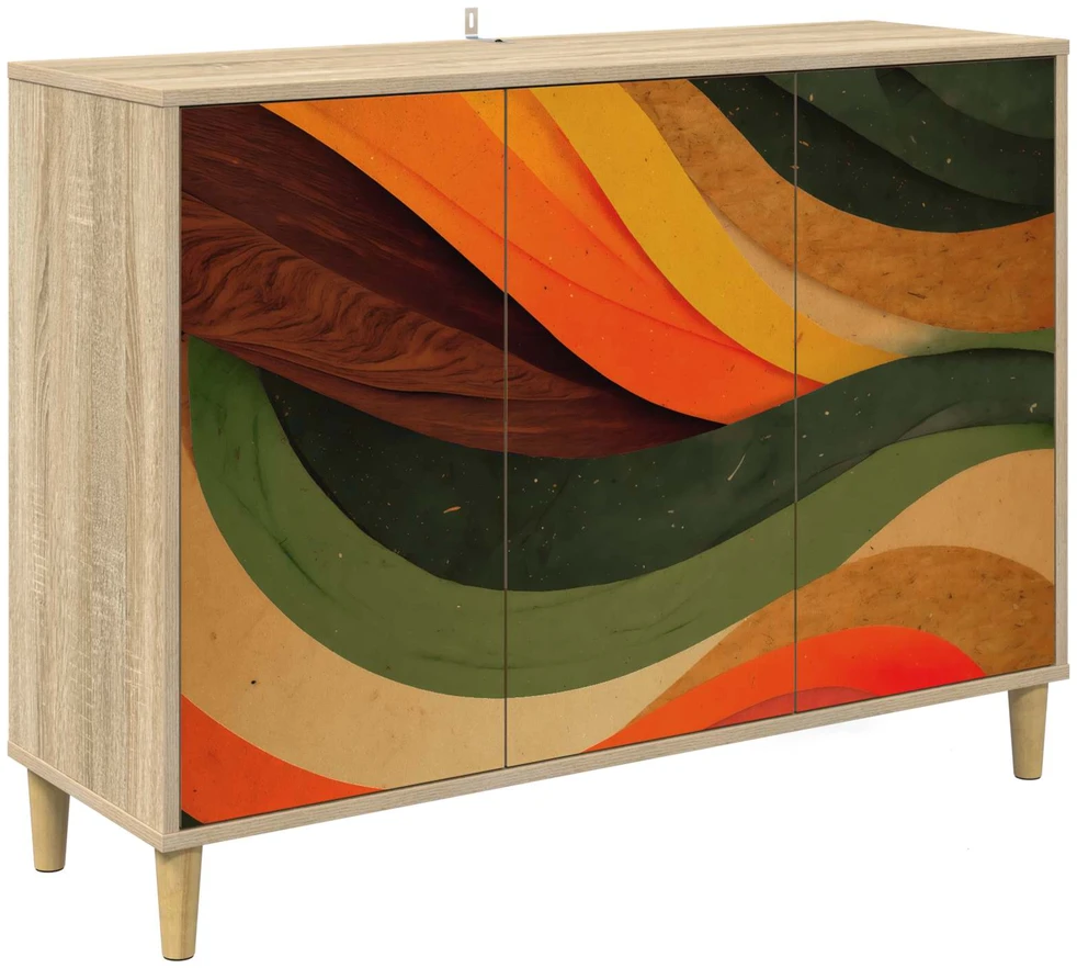 Kabalas BONN Sonoma ąžuolo 102 x 33 x 75 cm Apdirbta mediena