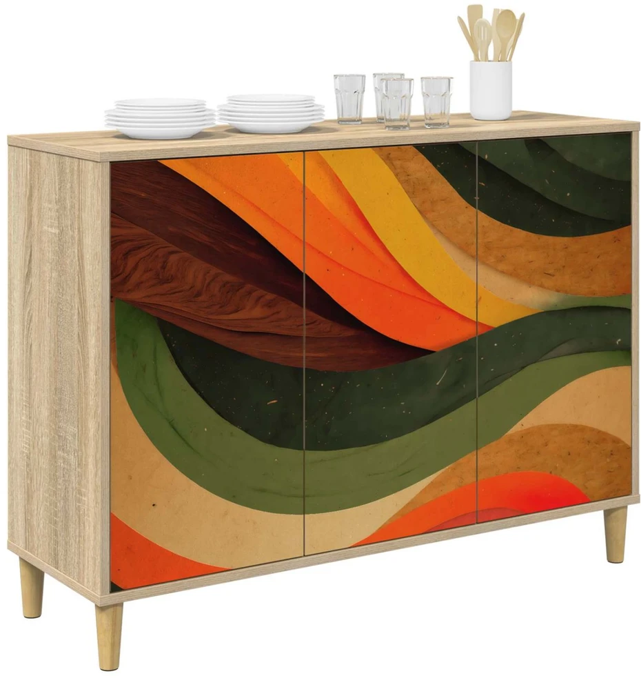 Kabalas BONN Sonoma ąžuolo 102 x 33 x 75 cm Apdirbta mediena