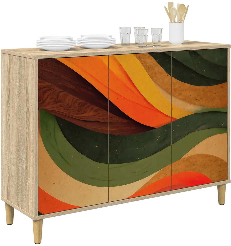 Kabalas BONN Sonoma ąžuolo 102 x 33 x 75 cm Apdirbta mediena