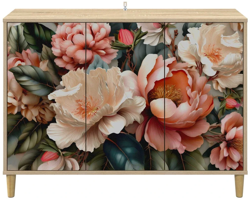 Kabalas BORNE Sonoma ąžuolo 102 x 33 x 75 cm Apdirbta mediena