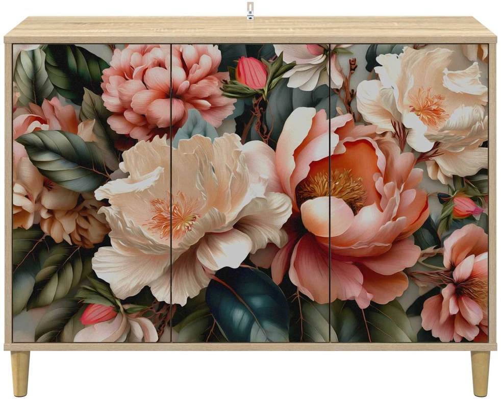 Kabalas BORNE Sonoma ąžuolo 102 x 33 x 75 cm Apdirbta mediena