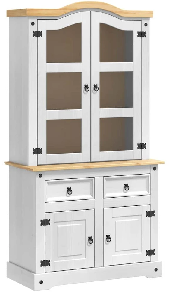 Kabalas CORONA Balta 100 x 48,5 x 179 cm Kietos pušies mediena
