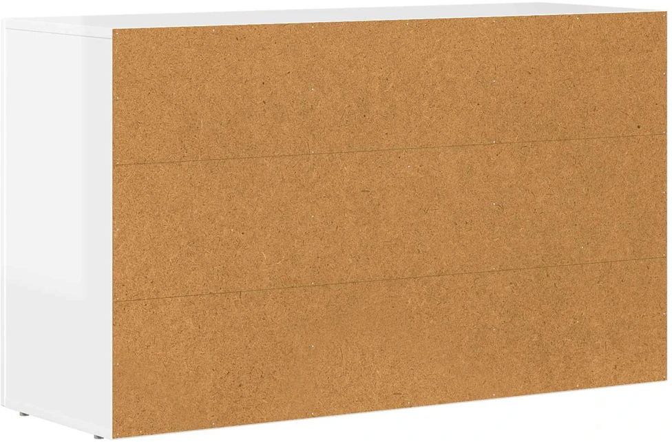 Kabalas ELST Aukštai blizganti balta 100 x 35 x 59 cm