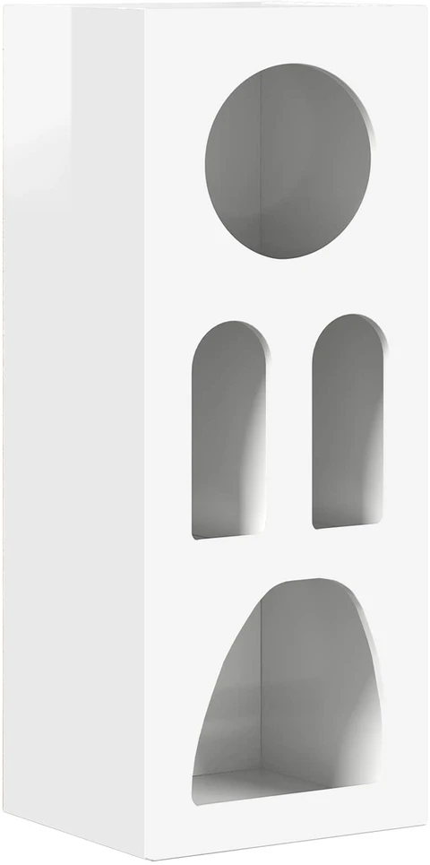 Kabalas ELST Aukštai blizganti balta 40 x 35 x 100.5 cm