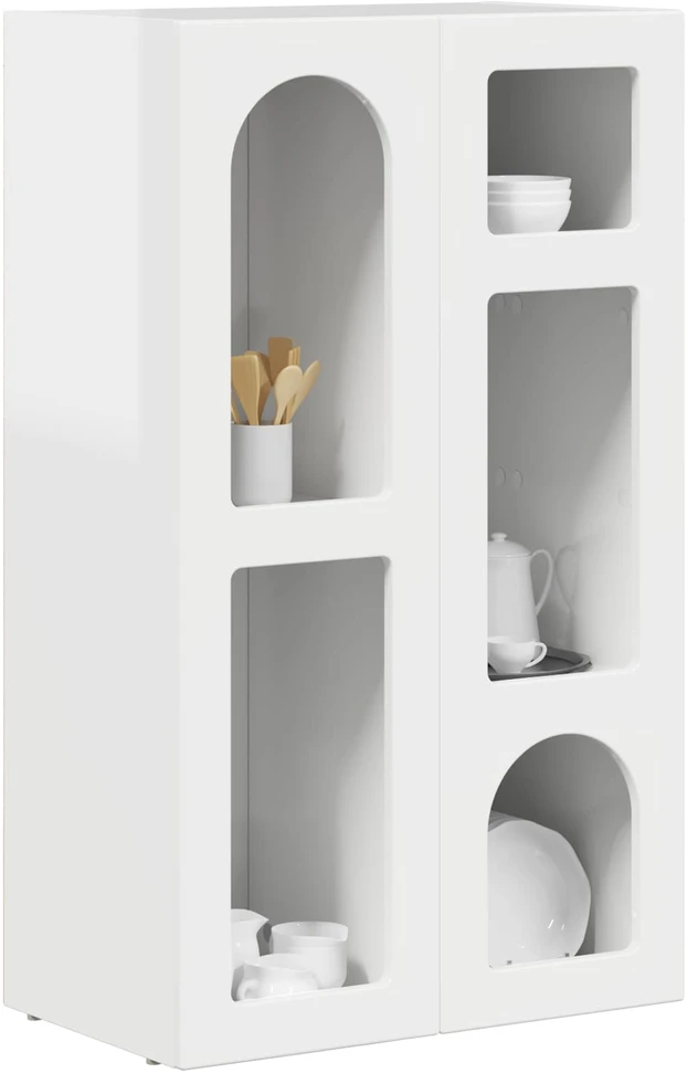 Kabalas ELST Aukštai blizganti balta 59 x 35 x 100,5 cm