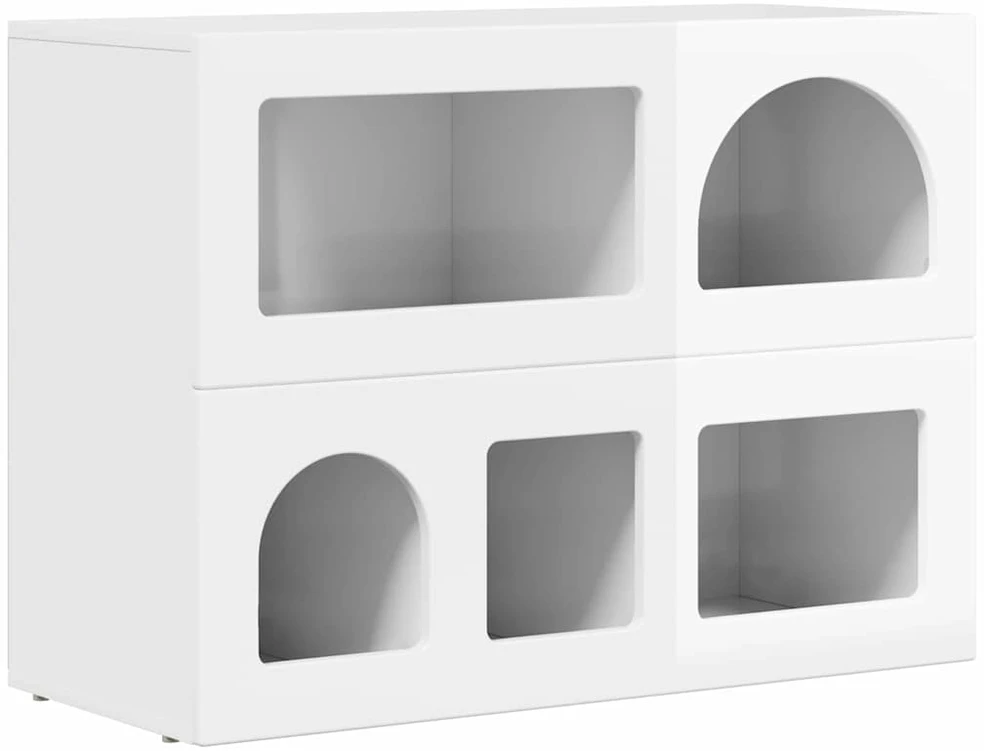 Kabalas ELST Aukštai blizganti balta 80.5 x 35 x 59 cm