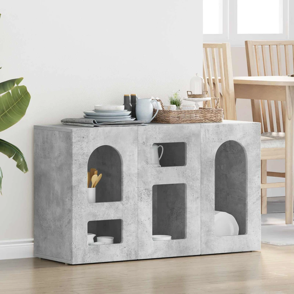 Kabalas ELST Betono pilka 100 x 35 x 59 cm Apdirbta mediena