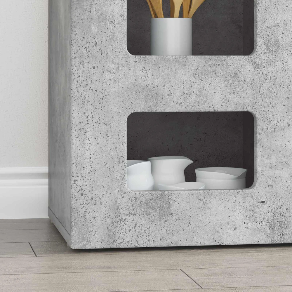 Kabalas ELST Betono pilka 100 x 35 x 59 cm Apdirbta mediena