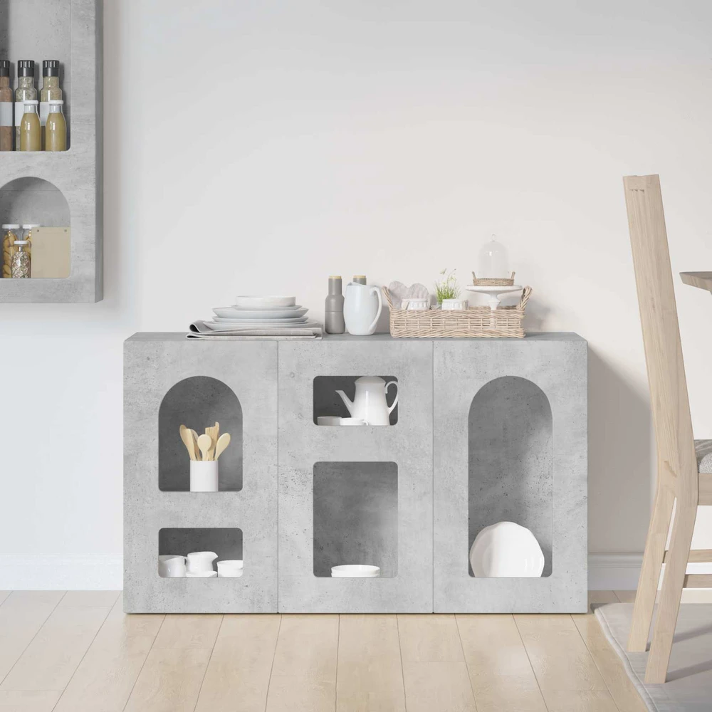 Kabalas ELST Betono pilka 100 x 35 x 59 cm Apdirbta mediena