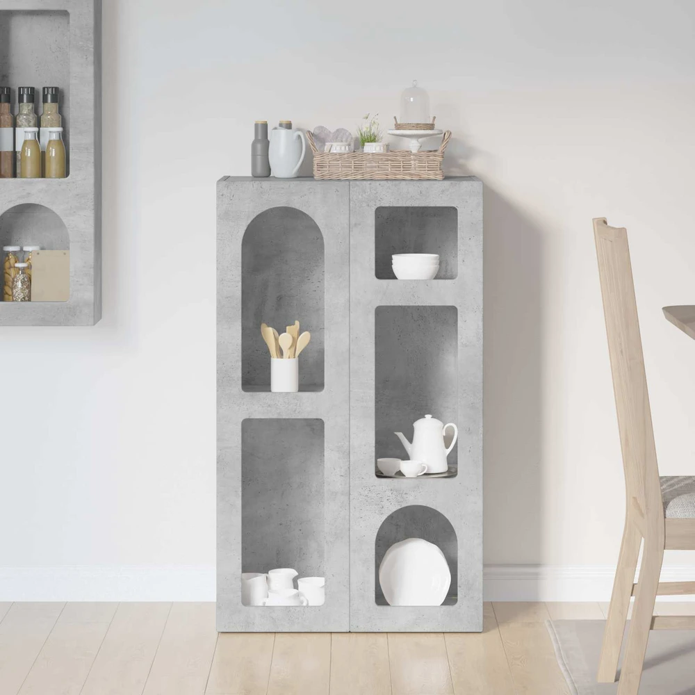 Kabalas ELST Betono pilka 59 x 35 x 100,5 cm Apdirbta mediena