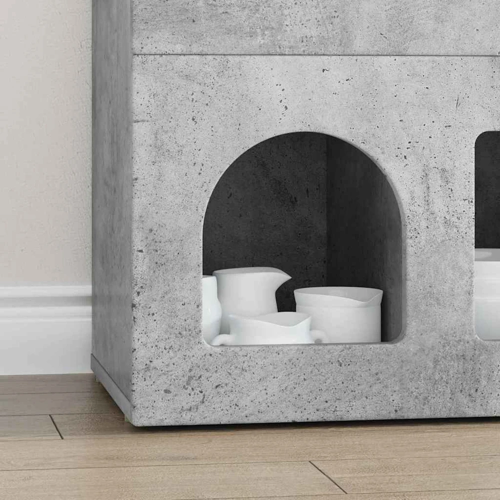 Kabalas ELST Betono pilka 80.5 x 35 x 59 cm Apdirbta mediena