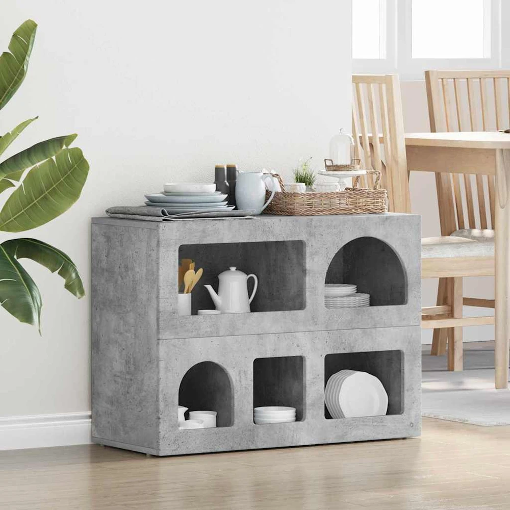 Kabalas ELST Betono pilka 80.5 x 35 x 59 cm Apdirbta mediena