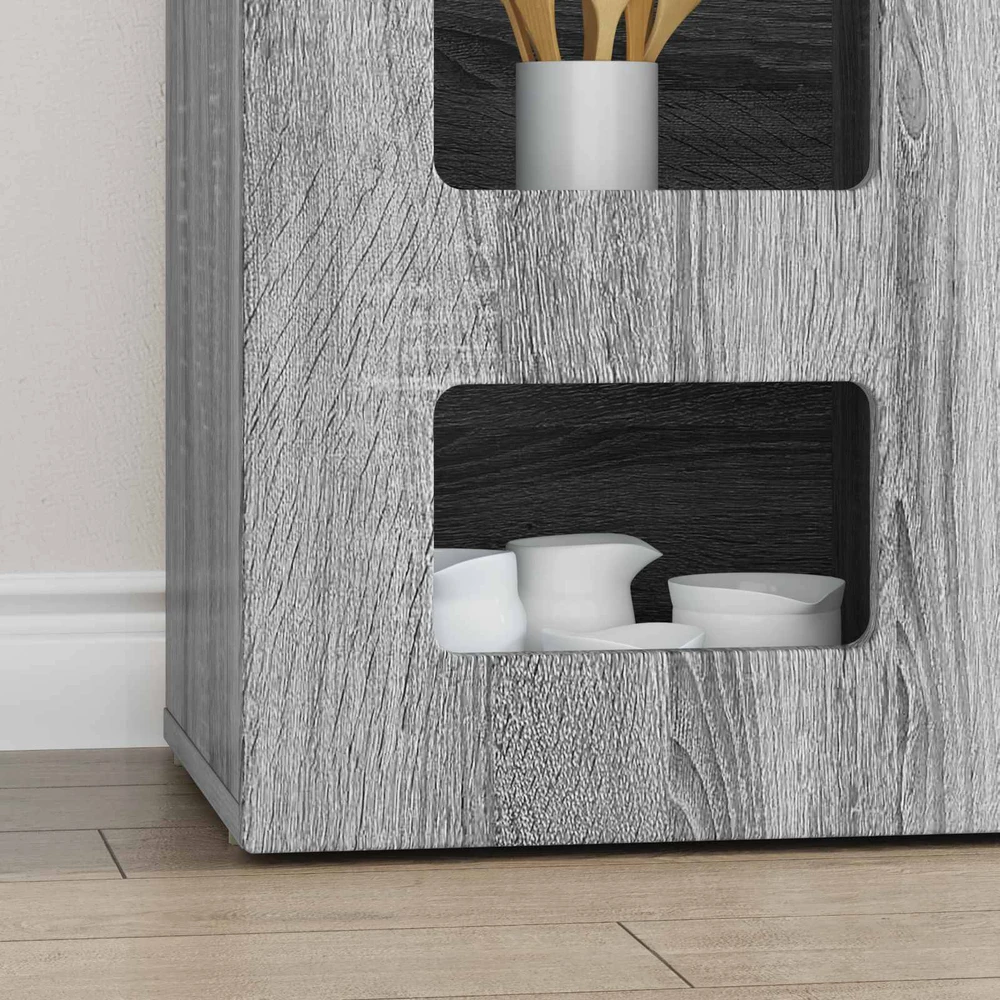 Kabalas ELST Pilkas Sonoma 100 x 35 x 59 cm Apdirbta mediena