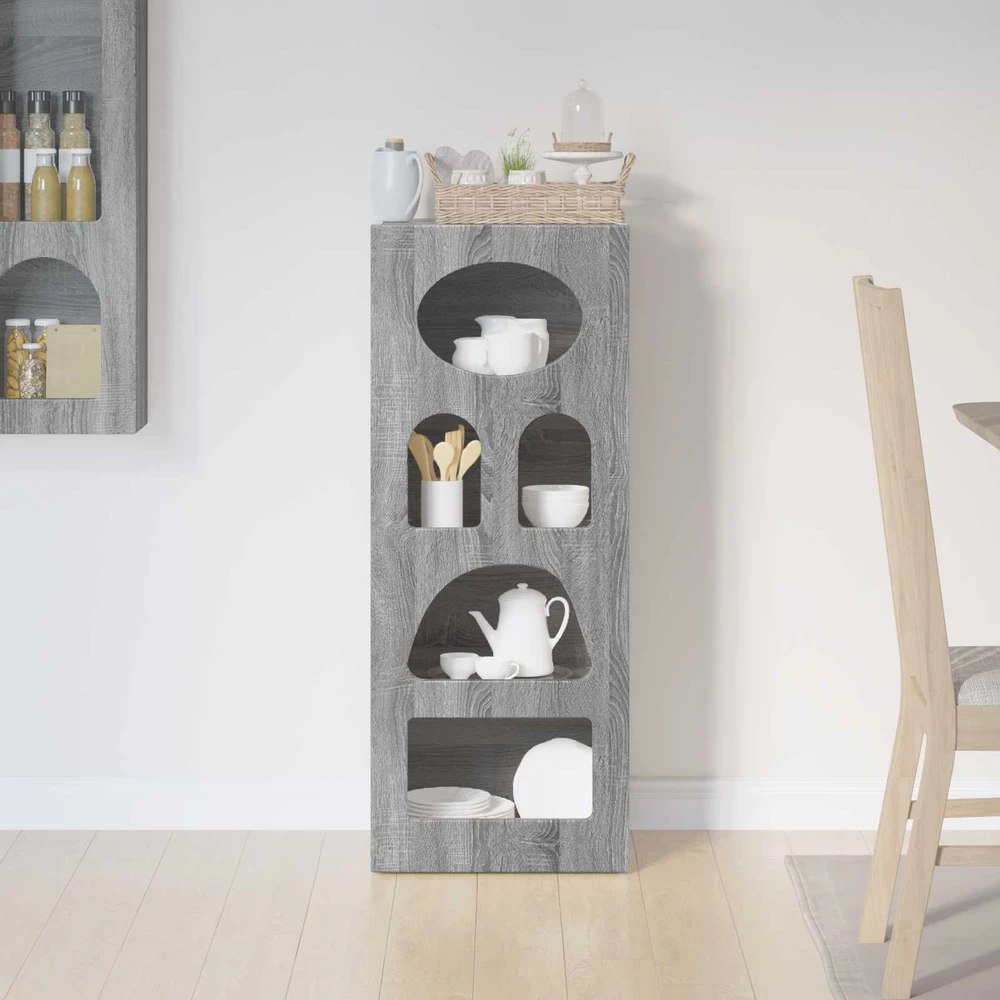 Kabalas ELST Pilkas Sonoma 40 x 35 x 100,5 cm Apdirbta mediena