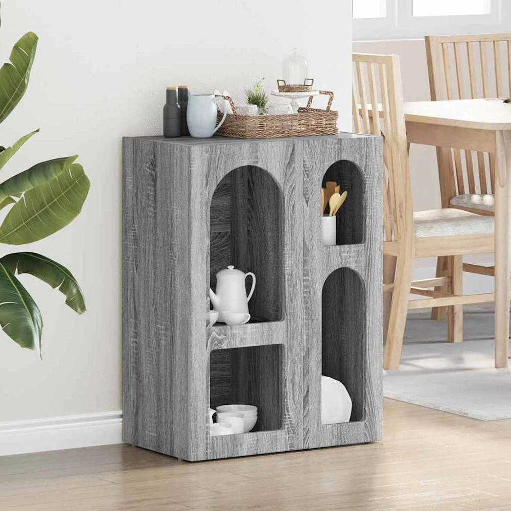 Kabalas ELST Pilkas Sonoma 59 x 35 x 80.5 cm Apdirbta mediena