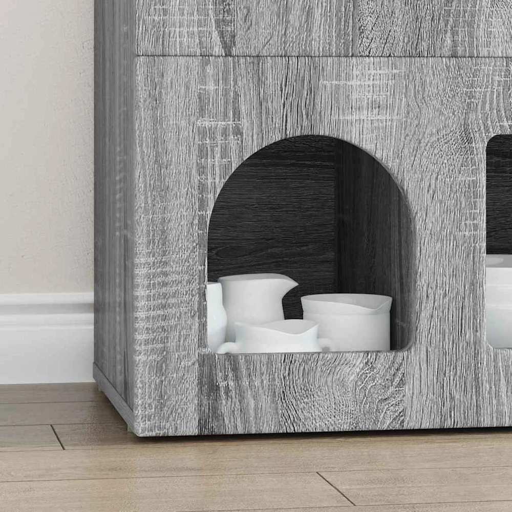 Kabalas ELST Pilkas Sonoma 80.5 x 35 x 59 cm Apdirbta mediena