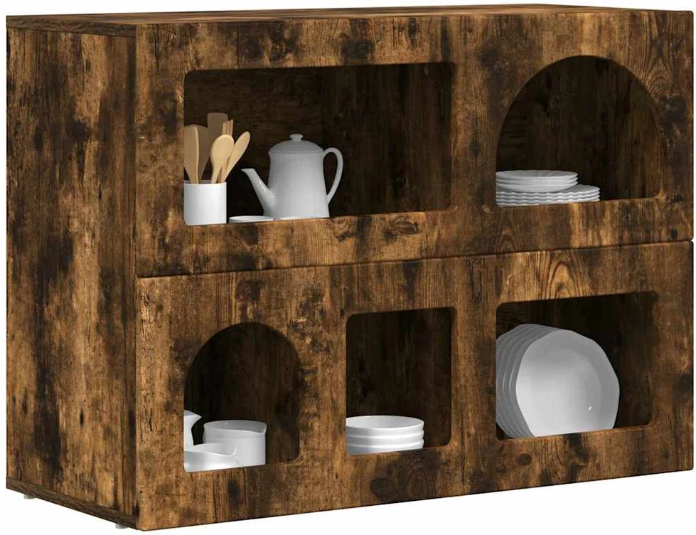 Kabalas ELST Rūkyta ąžuolas 80.5 x 35 x 59 cm Apdirbta mediena