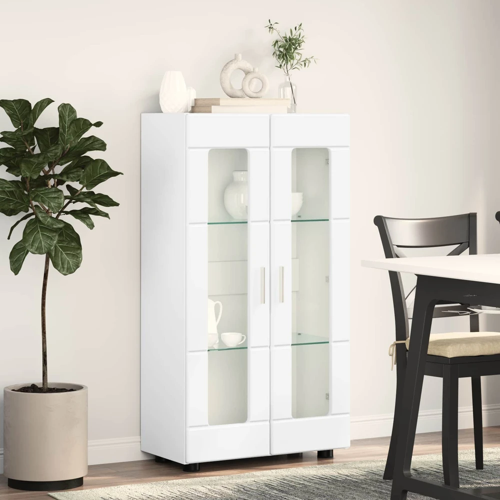 Kabalas FLORIN 55,5 x 29 x 100 cm Aukštai blizganti balta