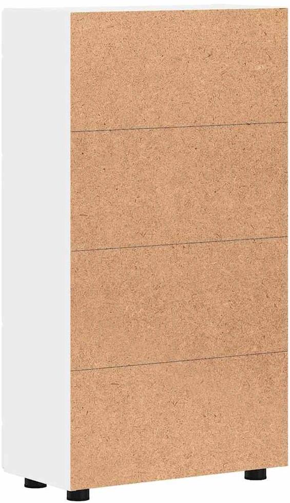 Kabalas FLORIN 55,5 x 29 x 100 cm Balta Apdirbta mediena