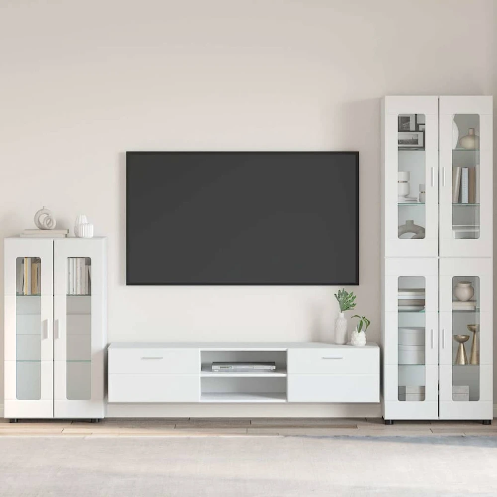 Kabalas FLORIN 55,5 x 29 x 100 cm Balta Apdirbta mediena