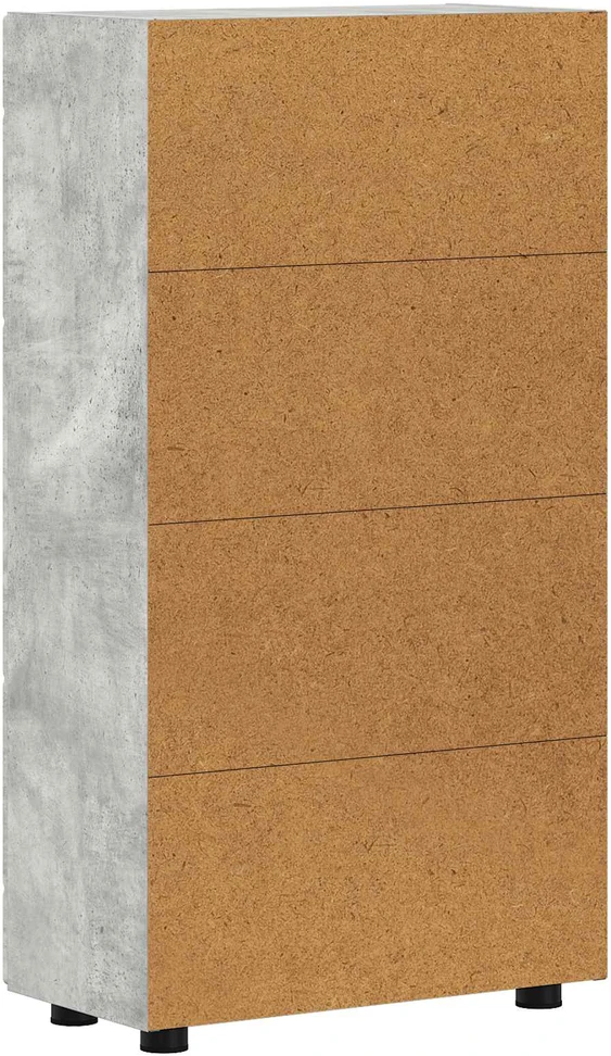 Kabalas FLORIN 55,5 x 29 x 100 cm Betono pilka Apdirbta mediena