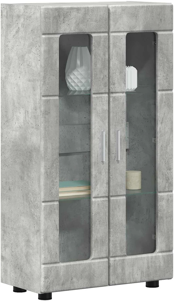 Kabalas FLORIN 55,5 x 29 x 100 cm Betono pilka Apdirbta mediena