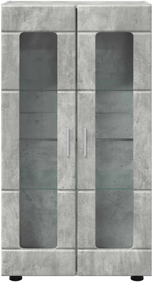 Kabalas FLORIN 55,5 x 29 x 100 cm Betono pilka Apdirbta mediena