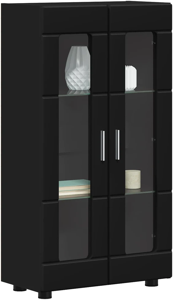 Kabalas FLORIN 55,5 x 29 x 100 cm Juoda Apdirbta mediena