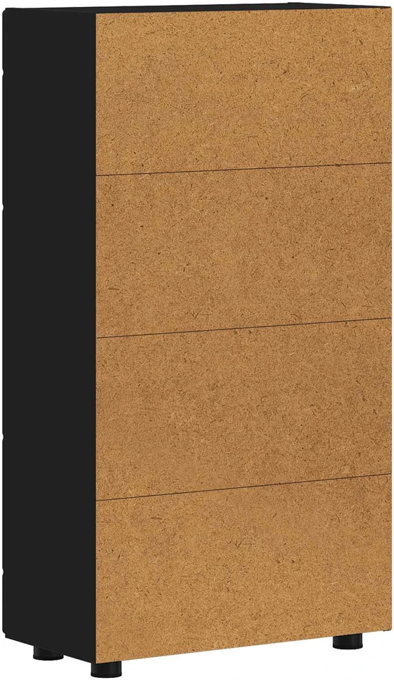 Kabalas FLORIN 55,5 x 29 x 100 cm Juoda Apdirbta mediena