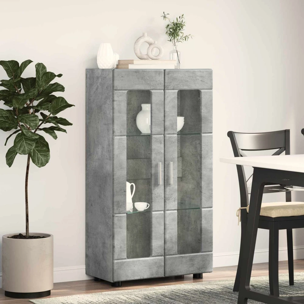 Kabalas FLORIN 55,5 x 29 x 100 cm Betono pilka Apdirbta mediena